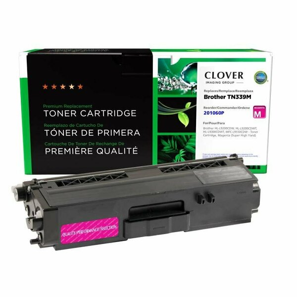 Clover Imaging Group Remanufactured Super High Yield Magenta Toner Cartridge, Brother TN339 201060P